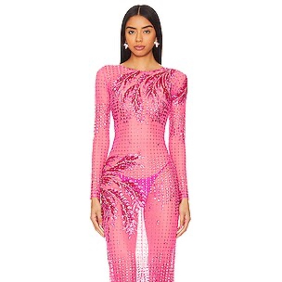 RETROFETE Sammy Dress in Ultra Pink - Picture 4 of 16